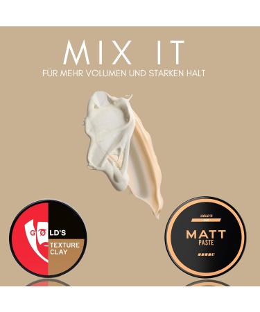 G ld's Hair Wax Matt Paste for Men - Natural Look 24H Hold Vegan - 100ml (1 Pack) - Buy Online on GoSupps.com