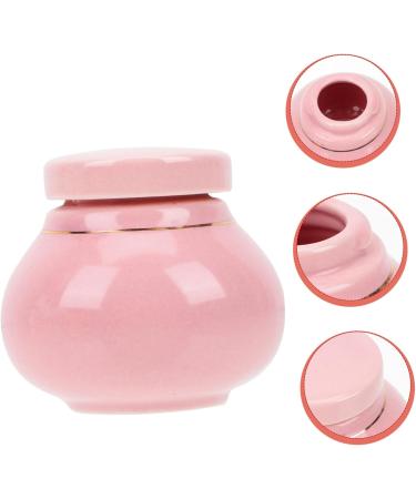 Healeved Storage Bottle Cans Ceramic Chinese Medicine Powder Jar Cream Jars for Travel Portable Jar for Storing Cream Lotion Sub Bottle Cream Sample Jar Ointments Jars Travel Sub Bottle 6x5.5cm Pink - Buy Online on GoSupps.com