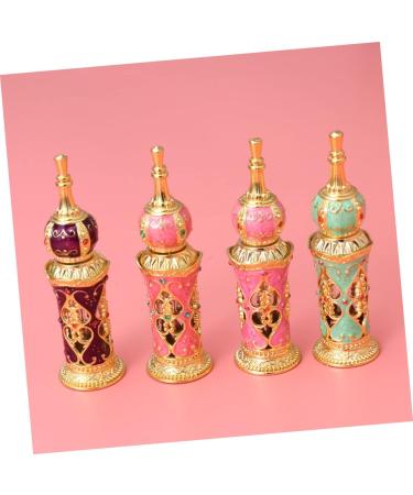 Angoily Glass Anointing Perfume Antique Essential Oil Bottle Floral Essential Oil Liquid Oil Roller Container Crystal Decor Containers Vintage Terrariums Gold Lecythus Middle East Travel - Buy Online on GoSupps.com