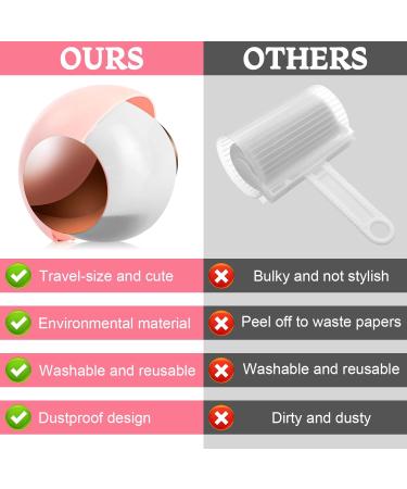 Foot Roll Reusable Clean Ball - Washable Lint Roller & Hair Remover for Pet Fur - Pocket Size Sticky Roller in Pink | International Shipping Available - Buy Online on GoSupps.com