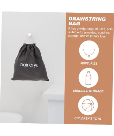 LALADEFIEE 8 Pcs Hair Dryer Storage Bag Reusable Storage Bag Hair Dryers Accessories Makeup Bag Pouch Canvas - Buy Online on GoSupps.com