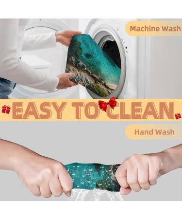 Island Scenery Beard Bib Apron - Premium Beard Hair Catcher for Men | Perfect Father's Day Anniversary & Christmas Gift - Buy Online on GoSupps.com