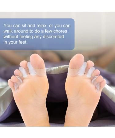 Haofy Silicone Gel Toe Spreader for Hallux Valgus & Hammer Toes Soft Separator for Claw Toes & Overlapping Toes - 1 Pair - Buy Online on GoSupps.com