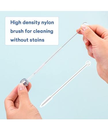 YUXES Silicone Bottle Brush Set - Rotatable Long Handle, 3 Piece Cleaner for Teats, Milk, and Water Bottles (Blue - 360 Spin) - BB1213 - Buy Online on GoSupps.com
