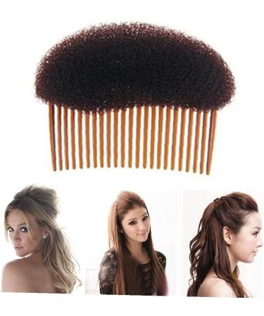 1PC Bump it up Volume Hair Styling Clip Bun Maker Hair Insert Tool Multifunctional Hair Accessories with Comb for Instantly Hairstyle(Brown) Nice - Buy Online on GoSupps.com