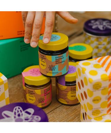 Symbeeosis Organic Greek Premium Erica Honey - 100% Pure Honey with High Pollen Content - High Nutritional Value Creamy Texture Sweet and Spicy Flavor - Buy Online on GoSupps.com