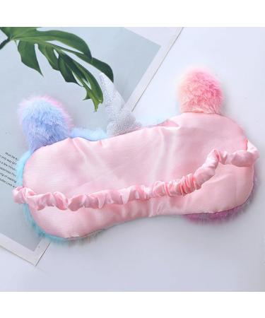 Plush Sleep Face Cover with Gradient Cartoon Design Fashionable Eye Shades for Travel and Home Use - Buy Online on GoSupps.com