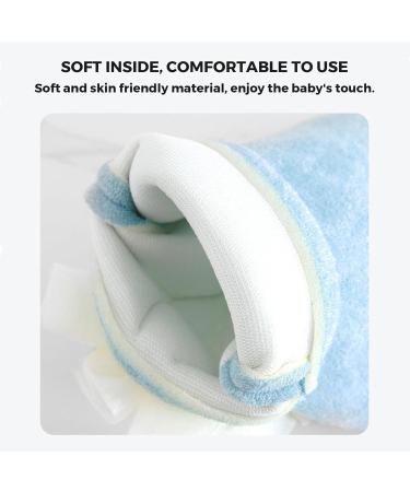 Bath Scrubber for Kids - Boys Body Wash Towel Scrubber Gentle Kid Body Wash Sponge Children's Body Wash Sponge Comfortable Children's Bath Scrubber Blue - Buy Online on GoSupps.com