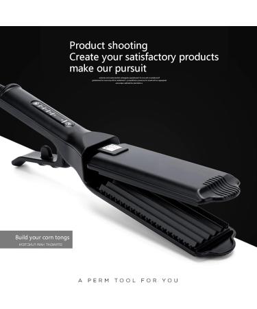 Hair Crimper Ceramic Crimping Iron Hair Waver with 4 Temperature Levels Volumizing Crimper Hair Iron Styling Tools for Fluffy Hairstyle Home Salon Use - Buy Online on GoSupps.com