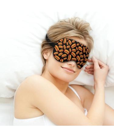Fresh Hot Dogs Sleep Mask for Women | Adjustable Eye Shades & Elastic Strap for Comfortable Sleep - Buy Online on GoSupps.com