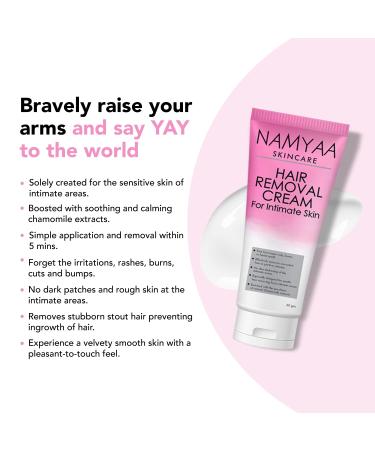 Hair Removal Cream for Intimate Skin & Soothing Serum - 60gm & 30gm | Women's Sensitive Skin Care - Buy Online on GoSupps.com