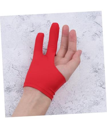 FRCOLOR Drawing Glove - 2 Pcs Art Gloves for Sketching Writing & Graphics | Gauntlet Style 2 Finger Mitten - Red Medium - Buy Online on GoSupps.com