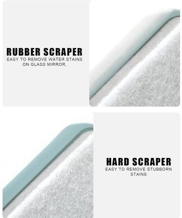 Fovolat Cleaning Scrubber Brush Absorbent Sponge Cleaning Squeegee Brush Reaches Into Tight Spaces Window Washing Equipment for Glass Cooktop Washbasin Blue - Buy Online on GoSupps.com