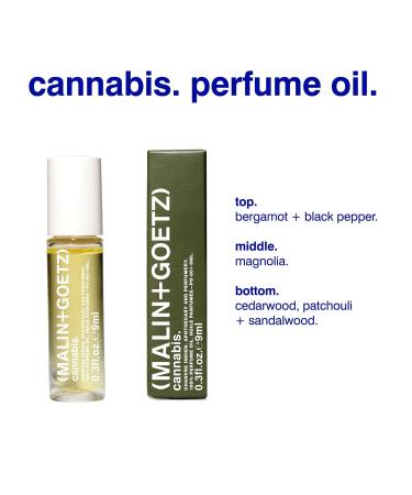 Malin + Goetz Cannabis Perfume Oil 0.3 Fl. Oz. - Men & Women Rich & Earthy Scented Oil Fragrance Oil Roll On Mini Perfume Body Oil Vegan & Cruelty-Free Cannibis - Buy Online on GoSupps.com