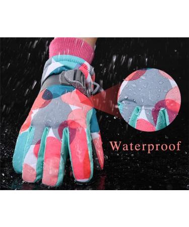 EDIACE Kids Ski Gloves - Waterproof & Breathable Mittens for Boys & Girls (5-12 Years) - Blue Large - Buy Online on GoSupps.com
