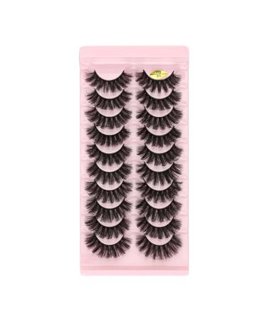 UAMOU Lashes Volume Fluffy Dense Russian Curling Fake Eyelashes Mink Eyes Extension Russian Strip Lashes handmade Cheerfully (Color : 10pairs 7D-31 Size : 20 Boxes)