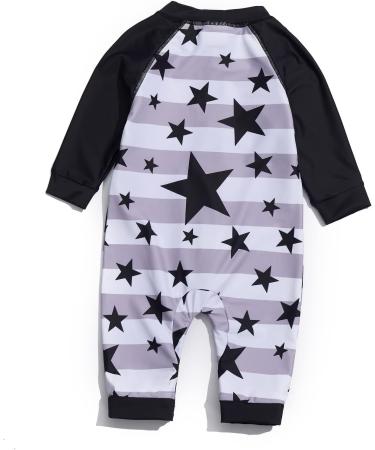Bonverano Baby Boys Swimsuit - UPF 50+ Sun Protection, Full-Length Zipper One Piece Swimwear - 6 Months Star - Buy Online on GoSupps.com