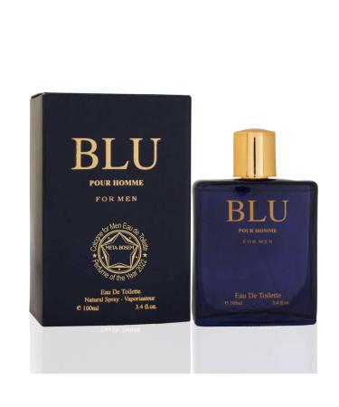 META-BOSEM Blu Pour Homme Men's Cologne Eau de Toilette Natural Spray - Citrusy and Musky - Great Holiday Gift - for All Day Use - a Classic Bottle 3.4 Fluid Ounce/100Ml Blu Pour Homme 3.4 Fl Oz (Pack of 1)