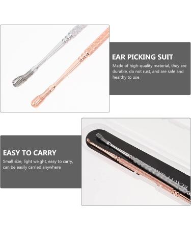 Double Head Ear Pick Set - Effective Ear Wax Cleaner Tool for Safe Earwax Removal - Buy Online on GoSupps.com