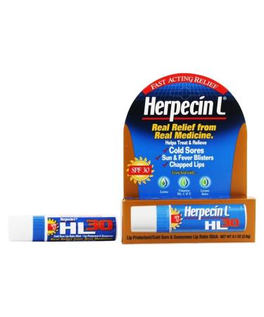 Special pack of 6 HERPECIN-L COLD SORE LIP BALM 0.1 oz