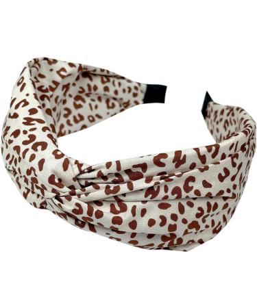 Wide Headband for Women Fabric Hair Band Alice Band Elastic ladies headbands Hair Accessories for Women and Girl (WidCoLeaopard) - Buy Online on GoSupps.com