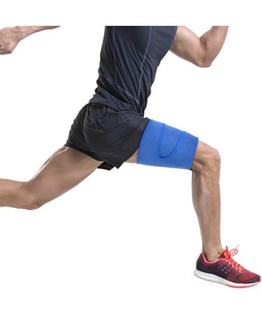 Neoprene Thigh Bandage - Adjustable Compression Support for Sciatic Nerve Pain Relief Sports Recovery & Rehabilitation - Non-Slip Design - Buy Online on GoSupps.com