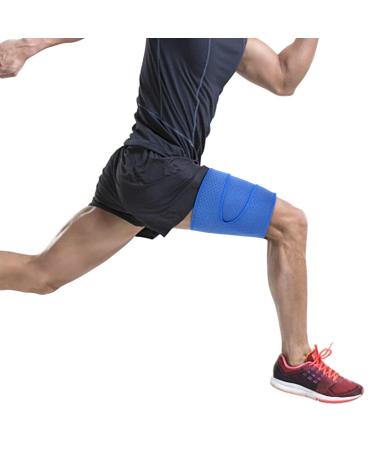 YOUTHINK Thigh Support Brace - Silicone Anti-Slip Compression Sleeve for Men & Women | Hamstring Wrap for Enhanced Leg Support - Buy Online on GoSupps.com