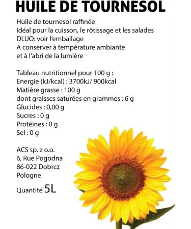 kedler SAVPOLL Sunflower Oil 5L - Buy Online on GoSupps.com