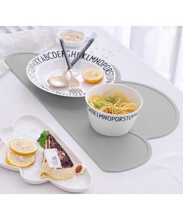HONGXIN-SHOP Kids Non-Slip Silicone Cloud Placemat - Easy Clean Multi-Purpose Tableware for Baby, Grey - Buy Online on GoSupps.com