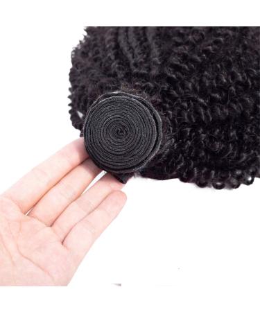 18 BLY 7A Mongolian Afro Kinky Curly Human Hair Weave for African American Women - Unprocessed, Natural Black - Buy Online on GoSupps.com