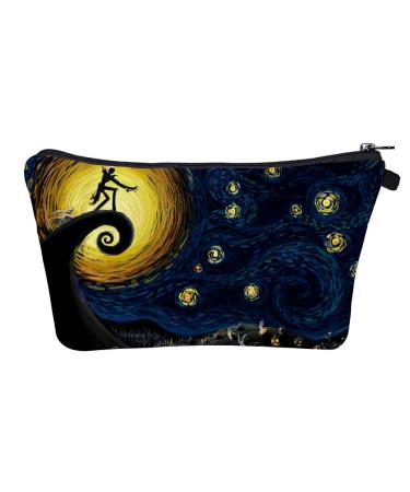 Waterproof Nightmare Before Christmas Cosmetics Bag - Small Travel Pouch for Toiletries and Makeup - Buy Online on GoSupps.com