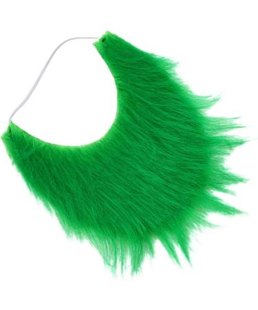 Buy Sueal False Beard Costume - Green U-Shaped Mustache for Kids & Adults | Funny Cosplay Hair Accessories - Buy Online on GoSupps.com