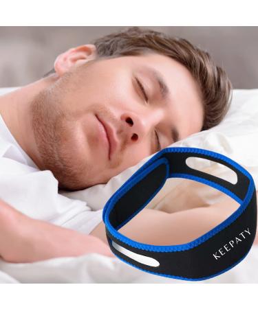 Keepaty Anti Snoring Chin Strap Adjustable Breathable Anti Snore Stop Snoring Chin Strap Belt Neoprene Anti Snore Stop Snoring Chin Strap Belt Anti Apnea for Big Head Men Women