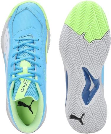 PUMA Unisex Nova Smash Tennis Shoe 44 EU - Luminous Blue Puma White & Glacial Gray - International Shipping Available - Buy Online on GoSupps.com