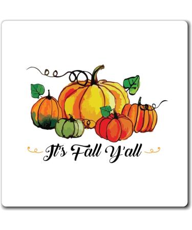 Fall Y'all Pumpkins Pumpkin T-Shirt | Fall T Shirt | Thanksgiving T-Shirt | Blessed Tshirt | Thankful Tshirt Magnets 4" 4" - Buy Online on GoSupps.com