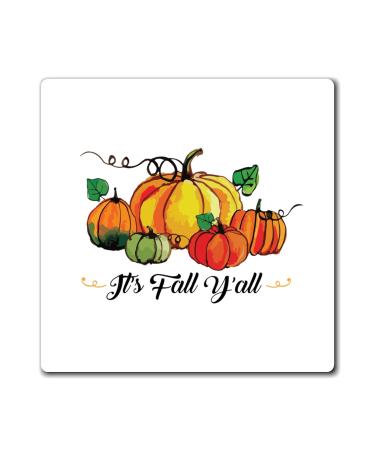 Fall Y'all Pumpkins Pumpkin T-Shirt | Fall T Shirt | Thanksgiving T-Shirt | Blessed Tshirt | Thankful Tshirt Magnets 4" 4"