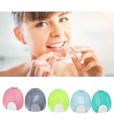 5pcs Adult Orthodontic Retainer Storage Box - Portable Denture Case for Travel & Home - Buy Online on GoSupps.com