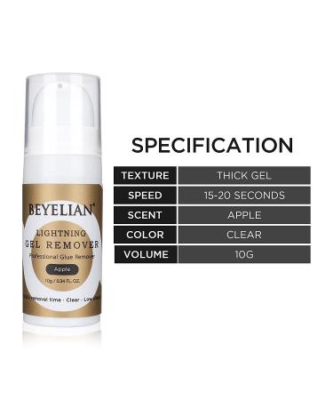 BEYELIAN Apple Scented Professional Lash Extension Remover - No Burn Gel Formula for Gentle Lash Glue Removal - Buy Online on GoSupps.com