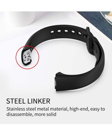 Adjustable Soft Silicone Band for Samsung Galaxy Fit SM-R370 - 1 Pack Black - Buy Online on GoSupps.com