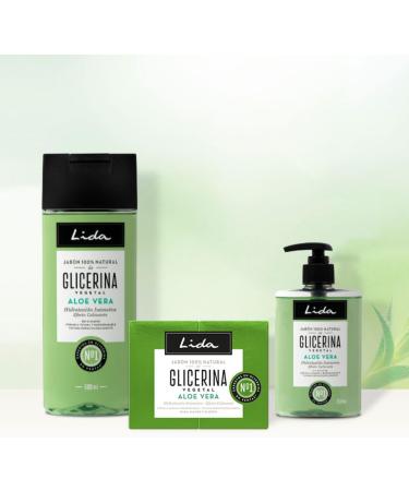  Lida Lida - 100% natural liquid hand soap with glycerin and aloe vera | Hand gel | Deep cleanses and moisturizes all skin types | Traditional preparation - 250ml - Buy Online on GoSupps.com