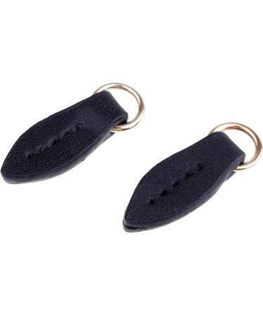 Prettyia PU Leather Zipper Puller - Stylish Zipper Pendant for Jackets Bags & Purses | 3 Color Options - Black - Buy Online on GoSupps.com