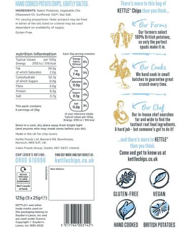 Kettle Hand Cooked Potato Chips Take Home Variety Box 48 x 25g KETTLE Chips Mixed Pack Of 48 Gluten Free 100% Real Food Ingredients Boxed Treatz - Buy Online on GoSupps.com
