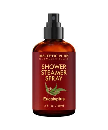 MAJESTIC PURE Eucalyptus Shower Steamer Spray - Aromatherapy Shower Spray - 100% Pure Eucalyptus Essential Oil - Eucalyptus Shower Spray Aromatherapy Mist - Spa with Room Spray Aromatherapy - 2fl oz - Buy Online on GoSupps.com