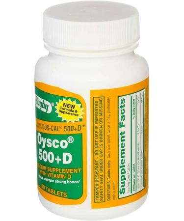 Rugby Oysco 500 + Vitamin D 60 Tabs - Bone Health Support - Buy Online on GoSupps.com