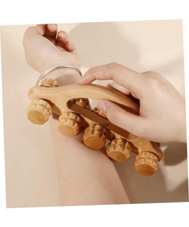 GLEAVI 4pcs Wooden Roller Massage Tools | Soothing Neck Massagers for Relaxation & Pain Relief - International Shipping Available - Buy Online on GoSupps.com