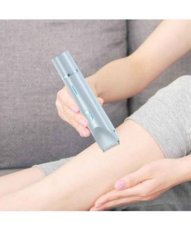 Lunaobrik Electric Hair Remover for Women Double Shaver and Facial Trimmer with Precision Portable Hair Removal Machine Electric Shaver for Arms Legs and Armpits Blue - Buy Online on GoSupps.com