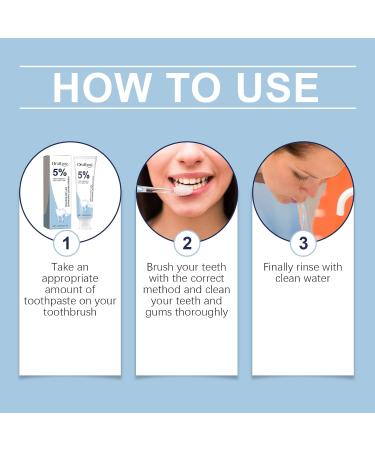 Oralhoe 5% Hydroxyapatite Toothpaste Gentle Cleaning Teeth Whitening Fresh Breath Soft and Soothing 120g/4.23 oz - Buy Online on GoSupps.com
