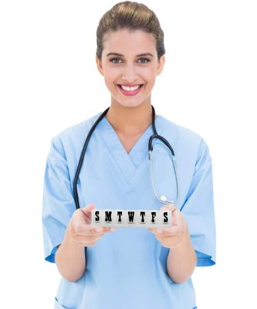 Weekly Pill Dosers - 2-Pack Medication Planner & Reminder for Vitamins | Organize Pills by Day for Travel & Daily Use - Buy Online on GoSupps.com