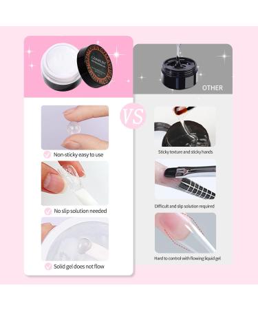 GZMAYUEN Solid Nail Extension Builder Gel 15 ml White Solid Builder Gel for Nails 3D Decoration Nail Sculpture Gel Hard Gel - Buy Online on GoSupps.com