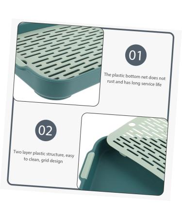 COLLBATH 2pcs Box Rabbit Toilet Cage Small Animal Litter Cage - Fall Bunny Potty Hamster Bedding Pp 27X18.8X4CM As Shown 3 - Buy Online on GoSupps.com